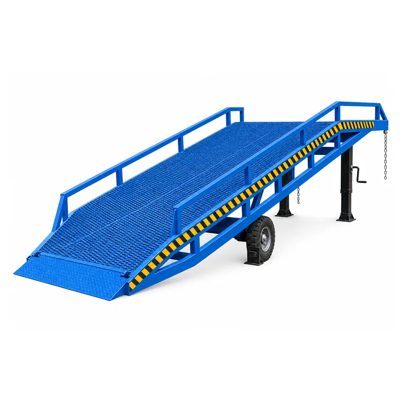 blue custom dock ramp